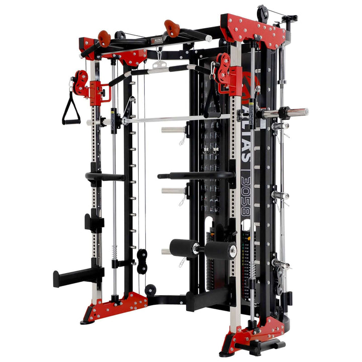 ALTAS AL-3058G Strength Smith Machine for home gyms, combines multiple training machines for versatile workouts.