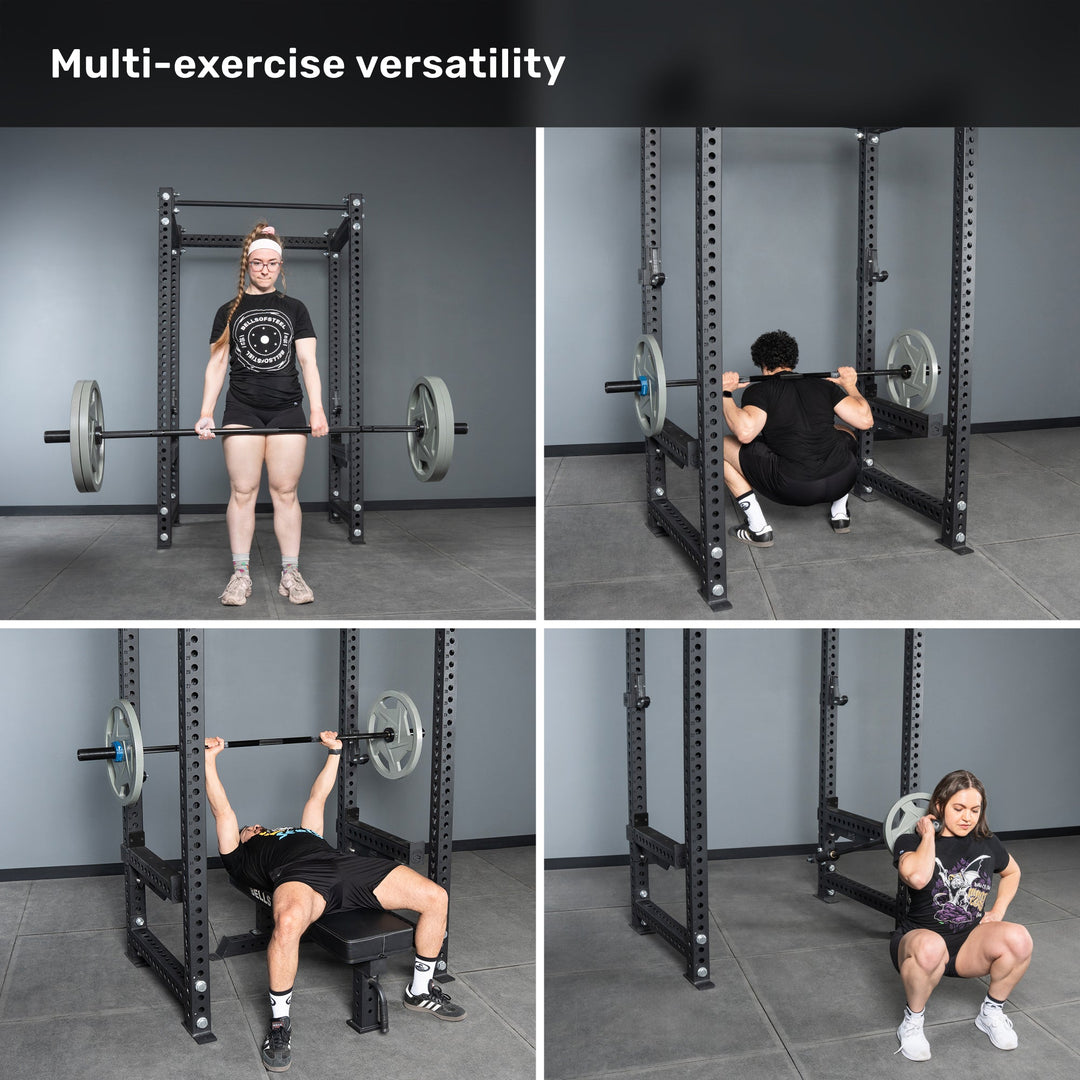 Short Rackable Barbell used for home gym strength exercises