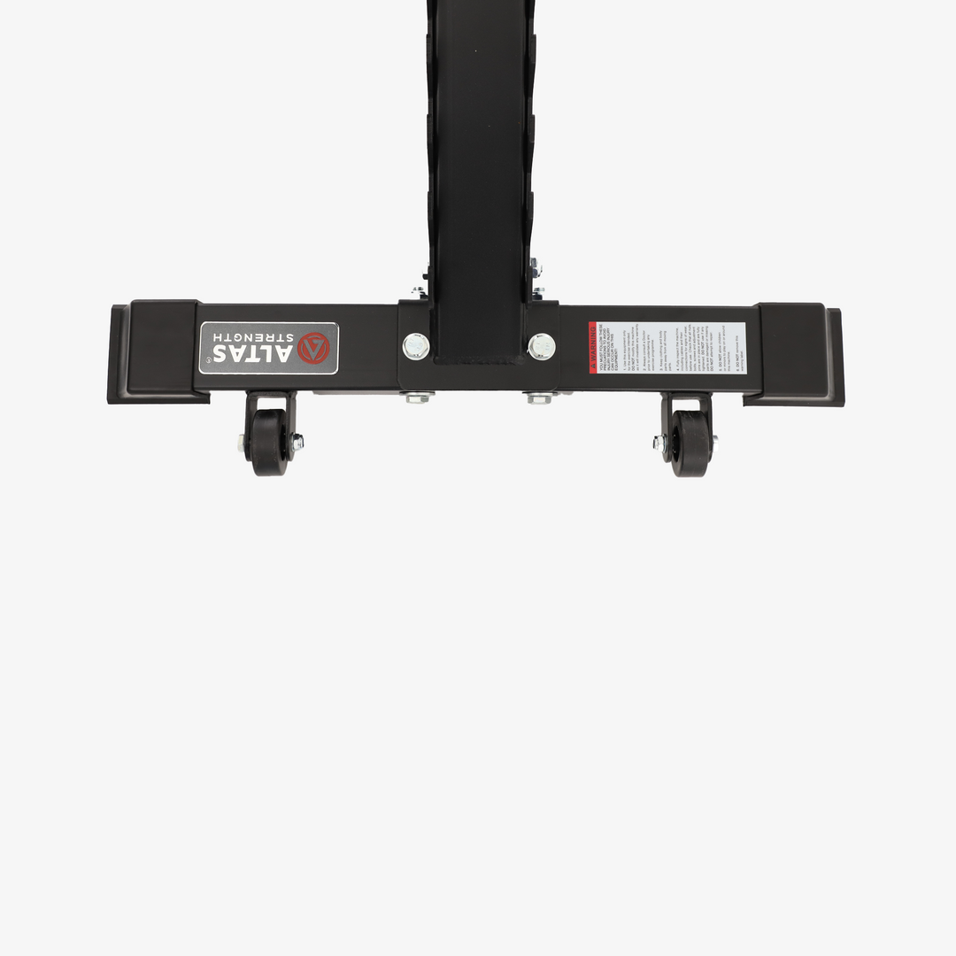 Rear view of the ALTAS AL-4030 transport wheels and frame.