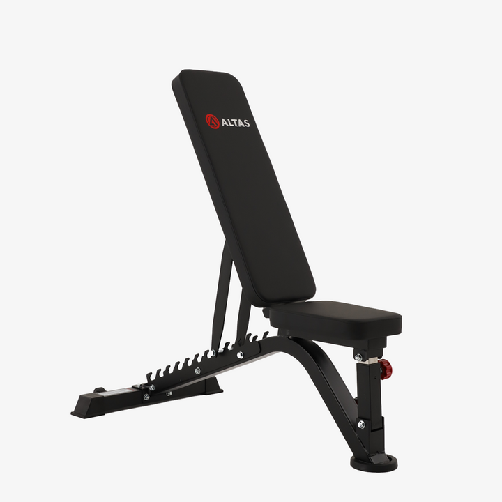 ALTAS AL-4030 adjustable weight bench in black for home and light-commercial gyms.
