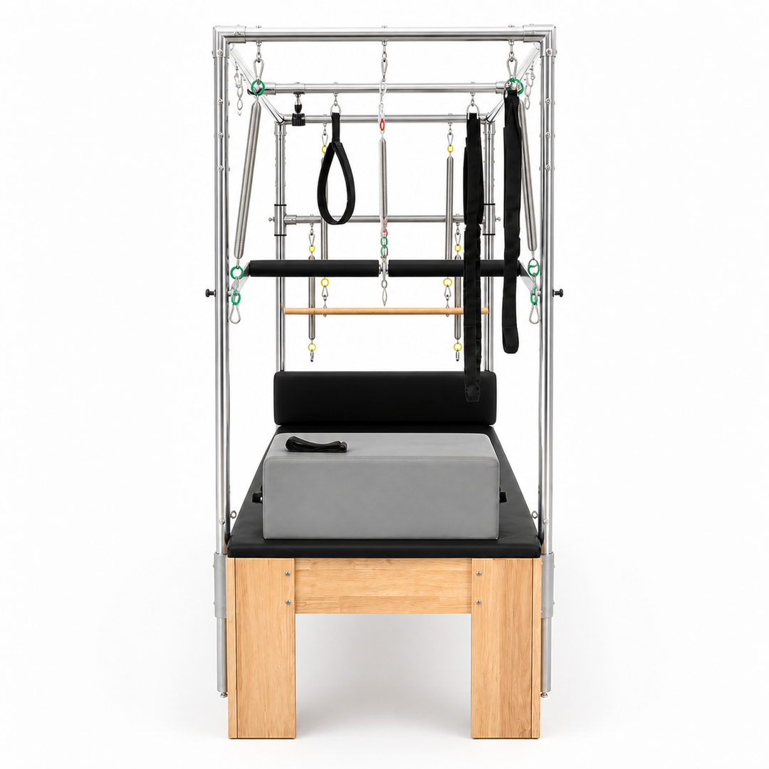 Cadillac Pilates Reformer with Trapeze Table - front view