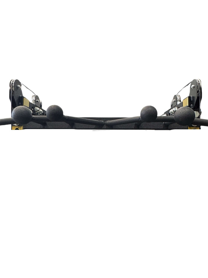 Close-up view of the XRFT09(S) functional trainer's dual weight stacks, designed for versatile workouts in a gym setting.