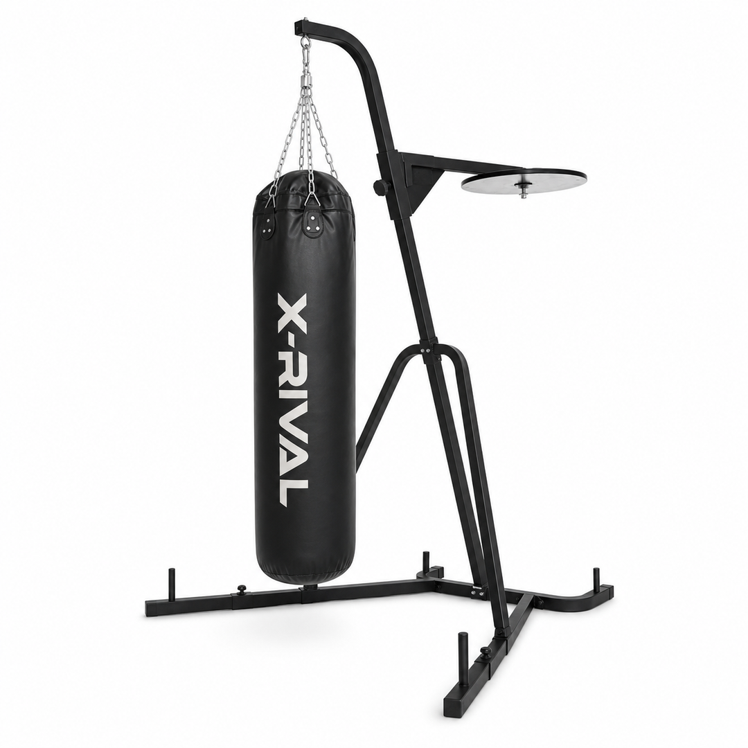 X-RIVAL Heavy Bag and Stand Set on a white background