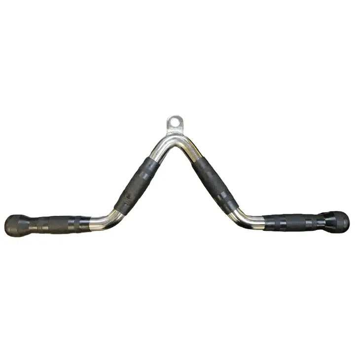 Multi-Purpose V-Shaped Bar by X-Rival, ideal for tricep pushdowns, seated rows, and bicep curls.