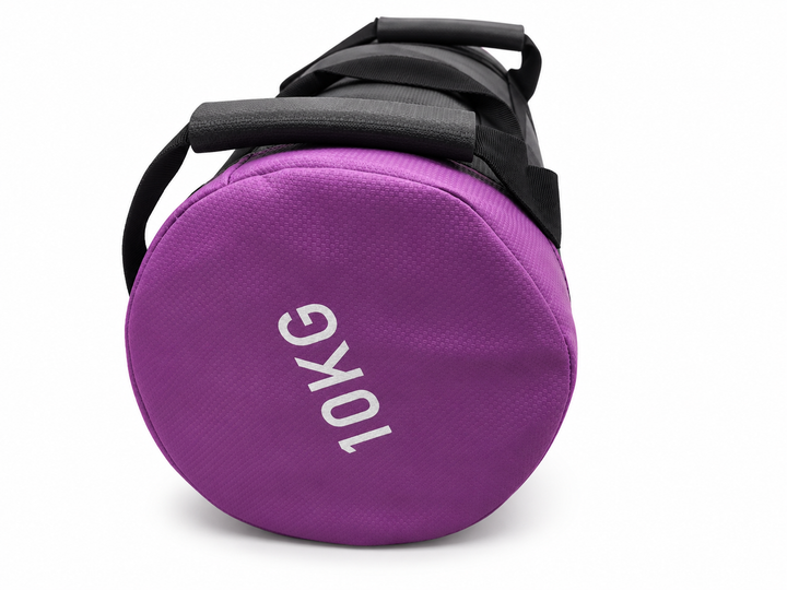 10kg marking on purple end cap of X-Rival training power bag