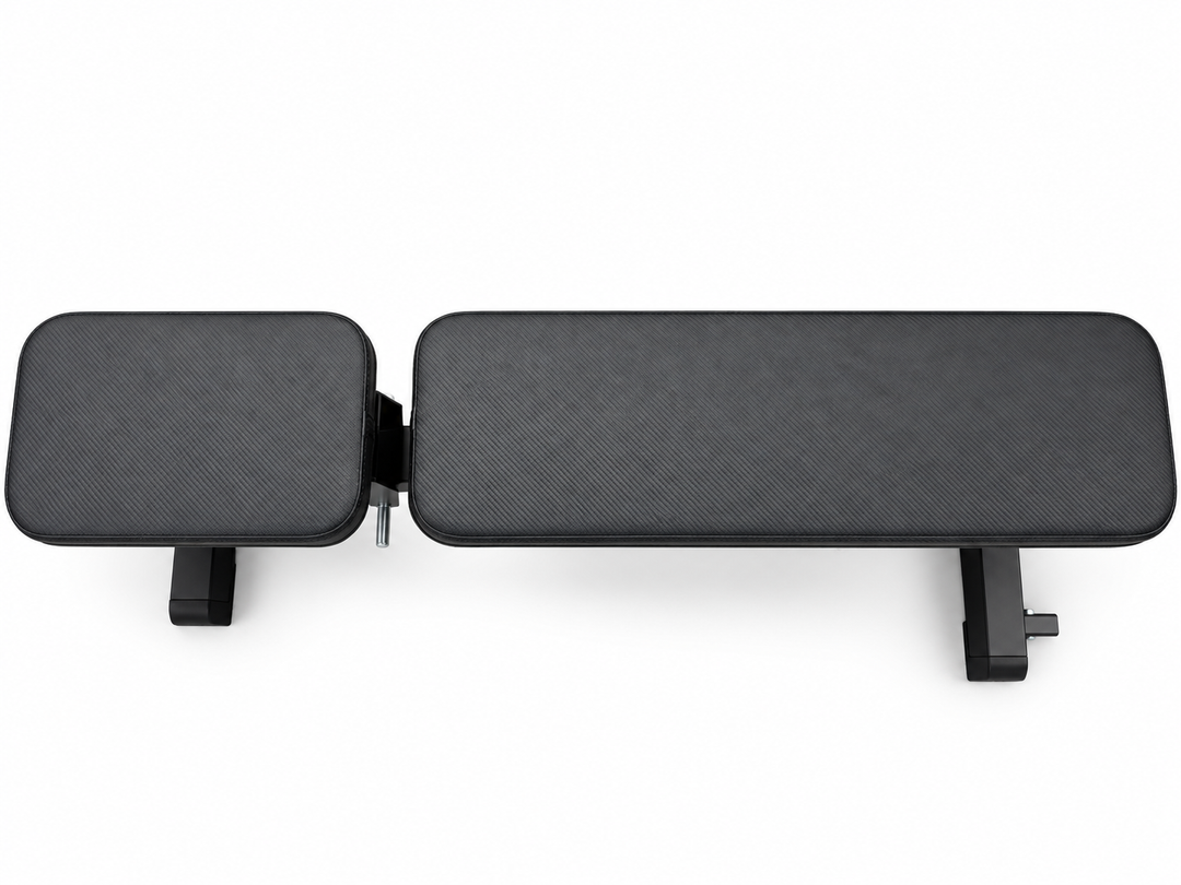 XRAB05 bench - overhead view of separate textured back and seat pads