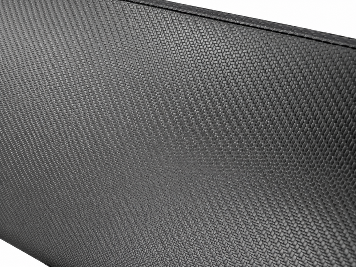 XRAB05 bench - close-up of black textured upholstery