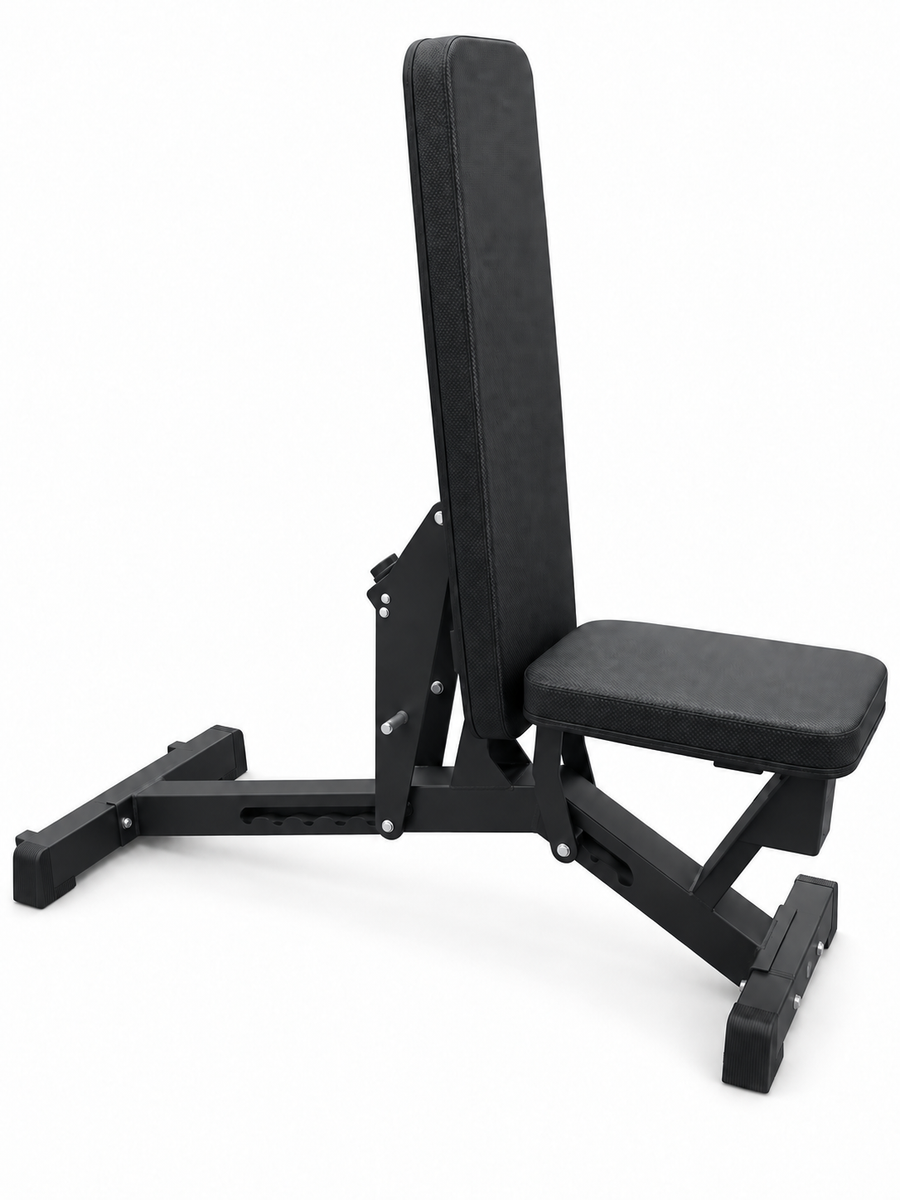 XRAB05 adjustable bench - upright backrest side view