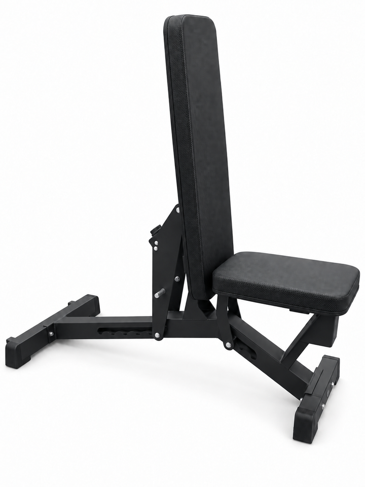 XRAB05 adjustable bench - upright backrest side view