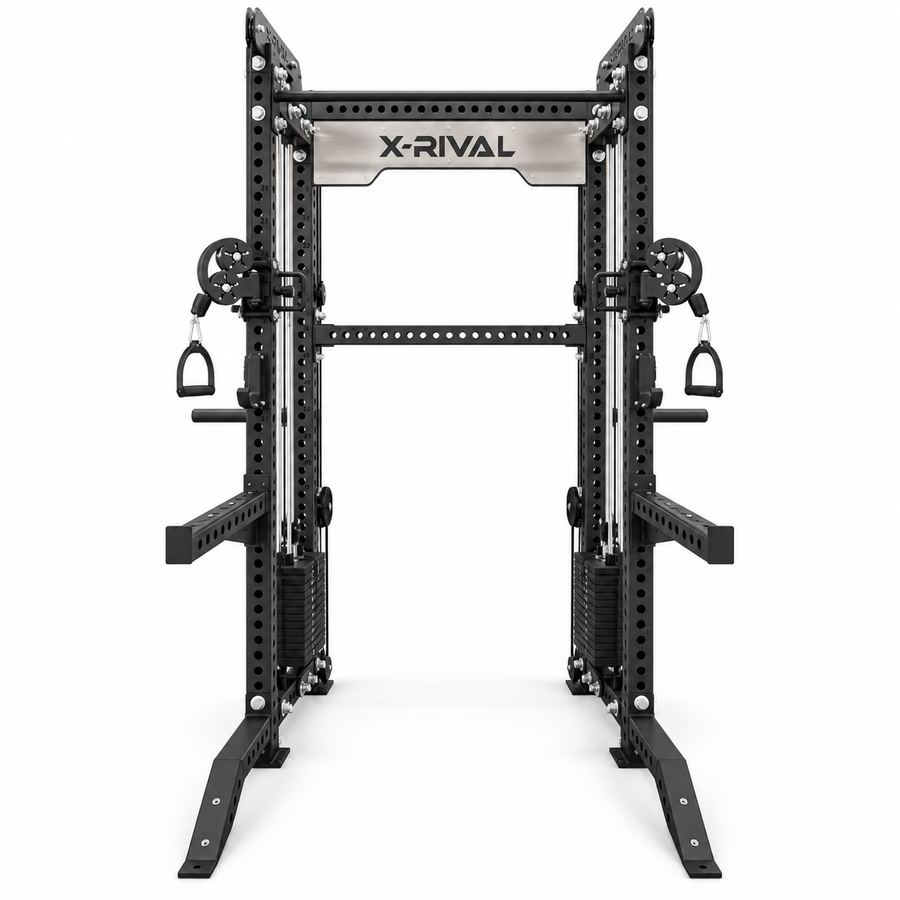 X-Rival XRFT09 functional trainer in black, front view on a white background.