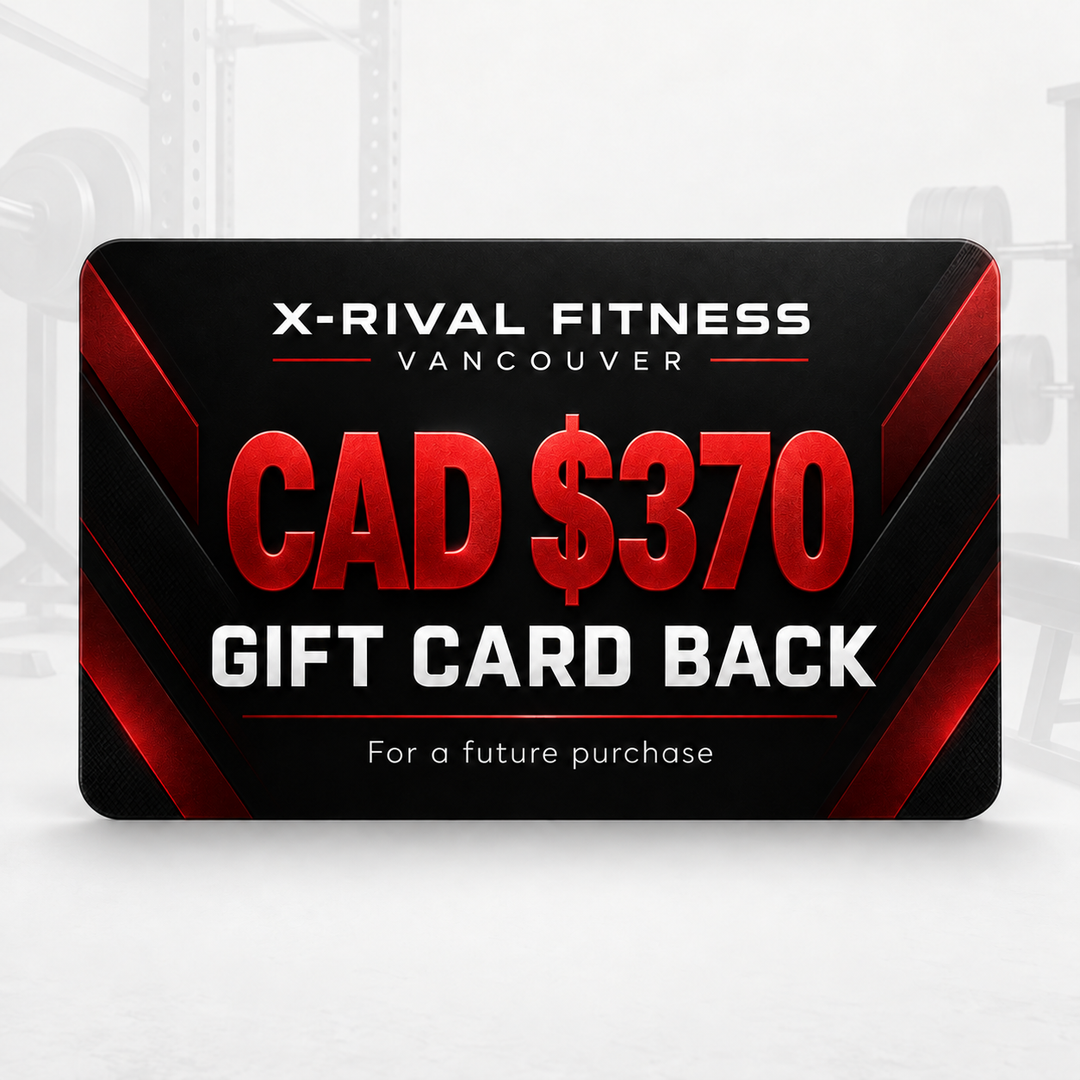 CAD $370 X-Rival Fitness Vancouver gift card for a future purchase with eligible ALTAS AL-M810 Smith machine.