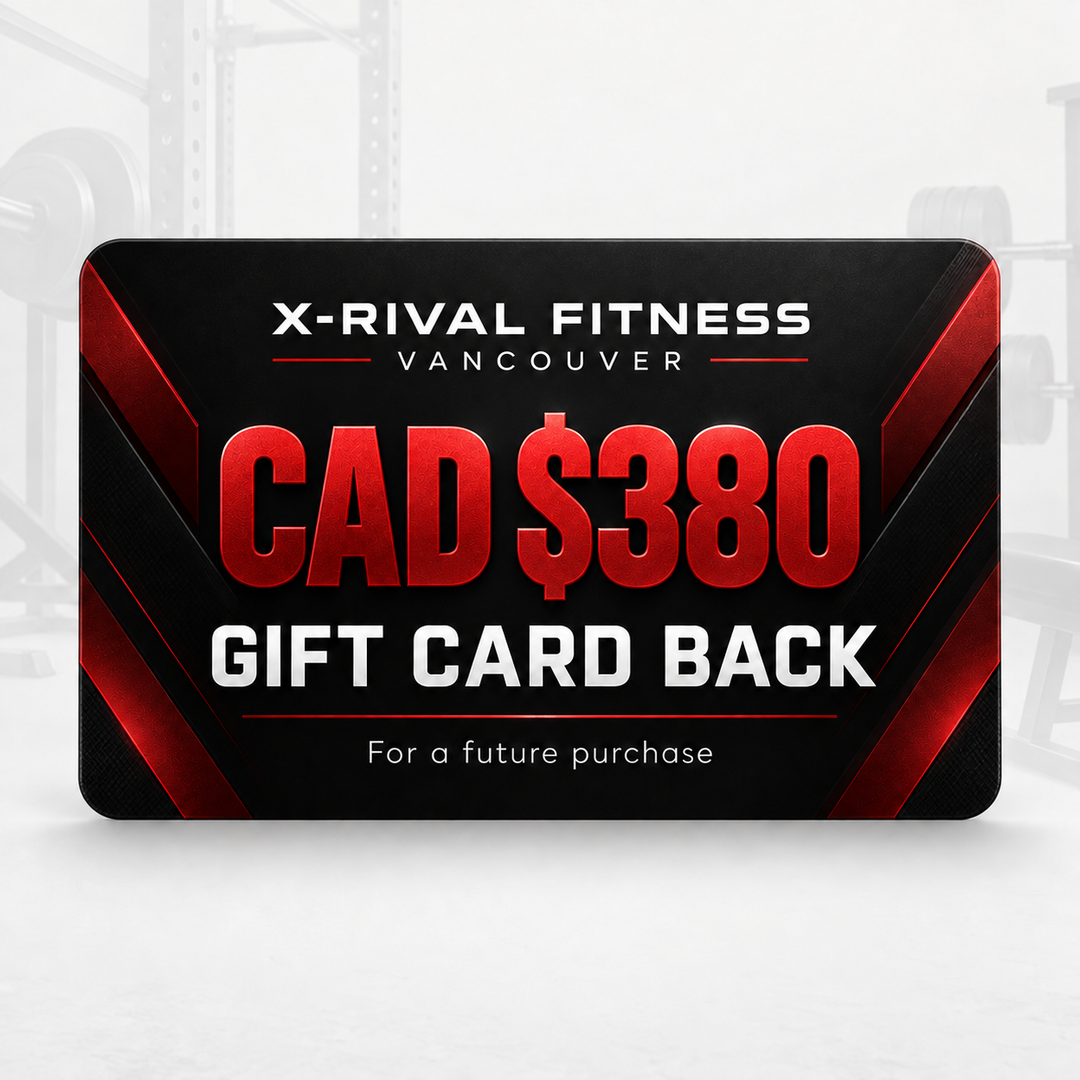 CAD $380 X-Rival Fitness Vancouver gift card for a future purchase with eligible ALTAS AL-3058G Smith machine.