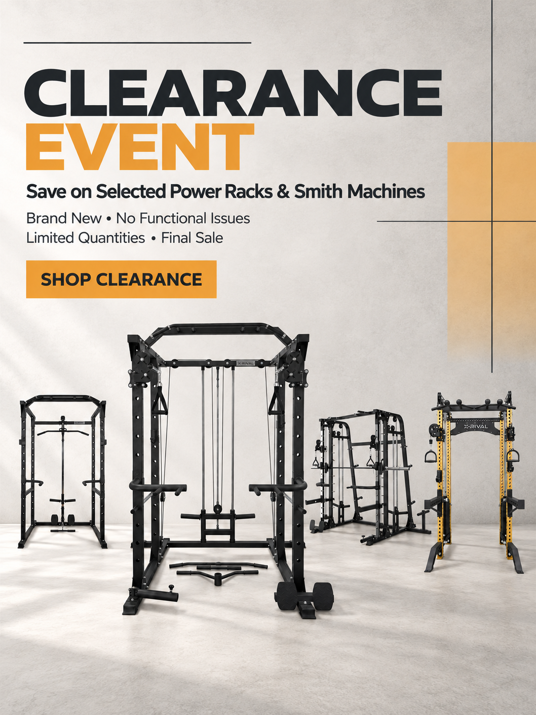 X-Rival Fitness Vancouver Clearance Event – mobile banner
