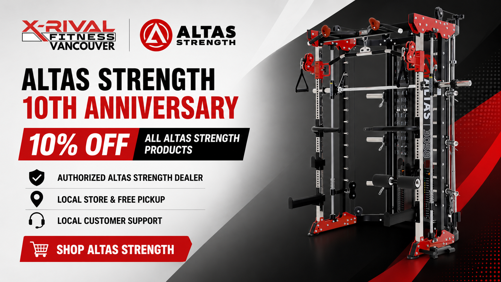 Altas Strength 10th Anniversary — 10% off individual Altas Strength products